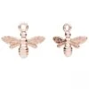 Rose Gold Plated (18k) Sterling Silver Bee Charm(Rose Gold Plated 18k Sterling Silver Bee Charm)