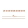 Rose Gold Plated (18k) Sterling Silver Trace Chain(18k Rose Gold Plated Sterling Silver Jewellery Findings Chain)
