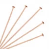 Rose Gold Plated Flat End Headpins(Rose Gold Plated Headpins 2 Flat End High Quality Jewellery Making Findings)
