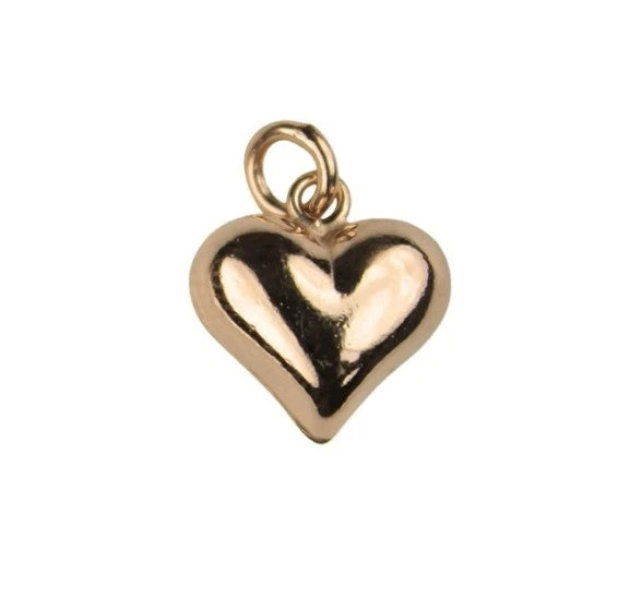 Rose Gold Plated Puffed Heart Charm(Rose Gold Plated Puffed Heart Charm) 3 Rose Gold Plated Puffed Heart Charm(Rose Gold Plated Puffed Heart Charm)