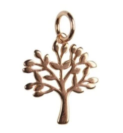 Rose Gold Plated Tree Of Life Charm(Rose Gold Plated Tree Of Life Charm)