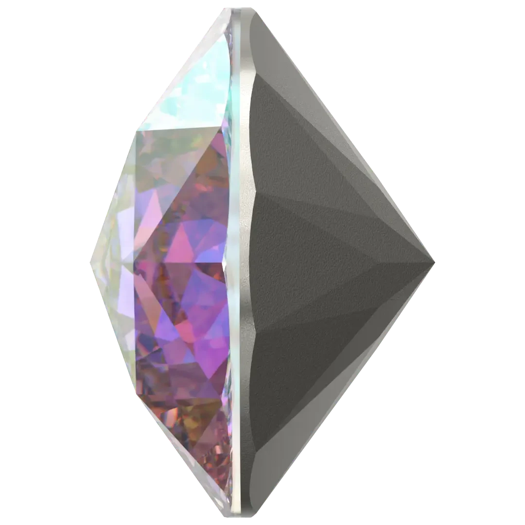 Swarovski Chatons Round Stones Rose Cut (1401) Crystal AB(Swarovski 1401 Rose Cut Round Chatons Crystal Ab) 5 Swarovski Chatons Round Stones Rose Cut (1401) Crystal AB(Swarovski 1401 Rose Cut Round Chatons Crystal Ab) - Image 3