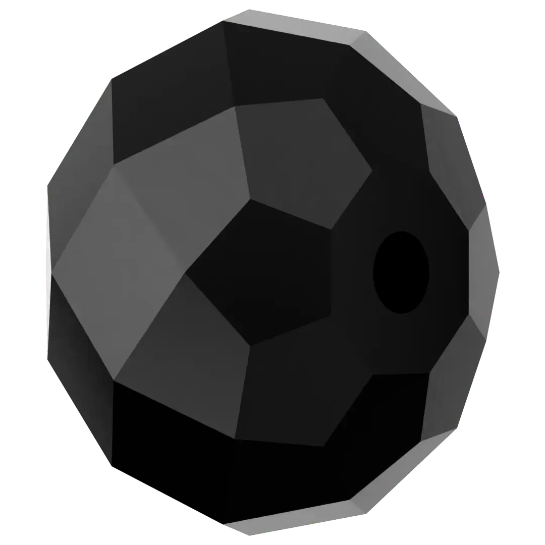 Swarovski Crystal Beads Briolette (5040) Jet(Swarovski 5040 Beads Briolette Jet) 4 Swarovski Crystal Beads Briolette (5040) Jet(Swarovski 5040 Beads Briolette Jet) - Image 2