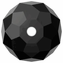 Serinity Crystal Beads Briolette (5040) Jet(Serinity 5040 Beads Briolette Jet) -BlueStreak Crystal Shop Serinity Crystal Beads Briolette 5040 Jet 3