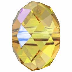 Serinity Crystal Beads Briolette (5040) Light Topaz Shimmer 2X(Serinity 5040 Beads Briolette Light Topaz Shimmer 2x)