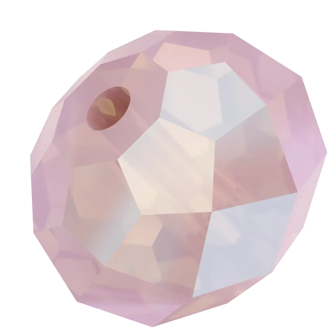 Swarovski Crystal Beads Briolette (5040) Rose Water Opal Shimmer 2X(Swarovski 5040 Beads Briolette Rose Water Opal Shimmer 2x) 4 Swarovski Crystal Beads Briolette (5040) Rose Water Opal Shimmer 2X(Swarovski 5040 Beads Briolette Rose Water Opal Shimmer 2x) - Image 2