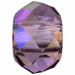 Serinity Crystal Beads Briolette XL Hole (5042) Amethyst Shimmer 2X(Serinity 5042 Beads Briolette Large Hole Amethyst Shimmer 2x)