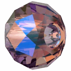 Swarovski Crystal Beads Briolette XL Hole (5042) Amethyst Shimmer 2X(Swarovski 5042 Beads Briolette Large Hole Amethyst Shimmer X2) -BlueStreak Crystal Shop Serinity Crystal Beads Briolette XL Hole 5042 Amethyst Shimmer 2X 2