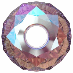 Swarovski Crystal Beads Briolette XL Hole (5042) Amethyst Shimmer 2X(Swarovski 5042 Beads Briolette Large Hole Amethyst Shimmer X2) -BlueStreak Crystal Shop Serinity Crystal Beads Briolette XL Hole 5042 Amethyst Shimmer 2X 3