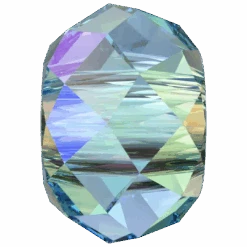 Serinity Crystal Beads Briolette XL Hole (5042) Aquamarine Shimmer 2X(Serinity 5042 Beads Briolette Large Hole Aquamarine Shimmer 2x)