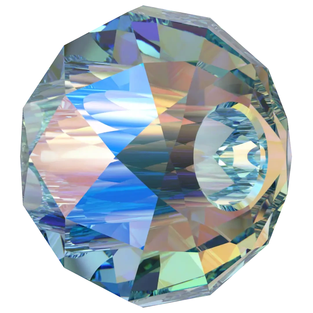 Serinity Crystal Beads Briolette XL Hole (5042) Aquamarine Shimmer 2X(Serinity 5042 Beads Briolette Large Hole Aquamarine Shimmer 2x) 4 Serinity Crystal Beads Briolette XL Hole (5042) Aquamarine Shimmer 2X(Serinity 5042 Beads Briolette Large Hole Aquamarine Shimmer 2x) - Image 2