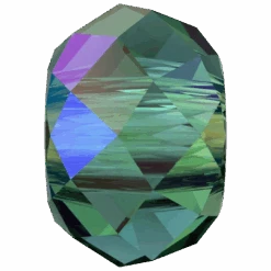 Serinity Crystal Beads Briolette XL Hole (5042) Emerald Shimmer 2X(Serinity 5042 Beads Briolette Large Hole Emerald Shimmer 2x)