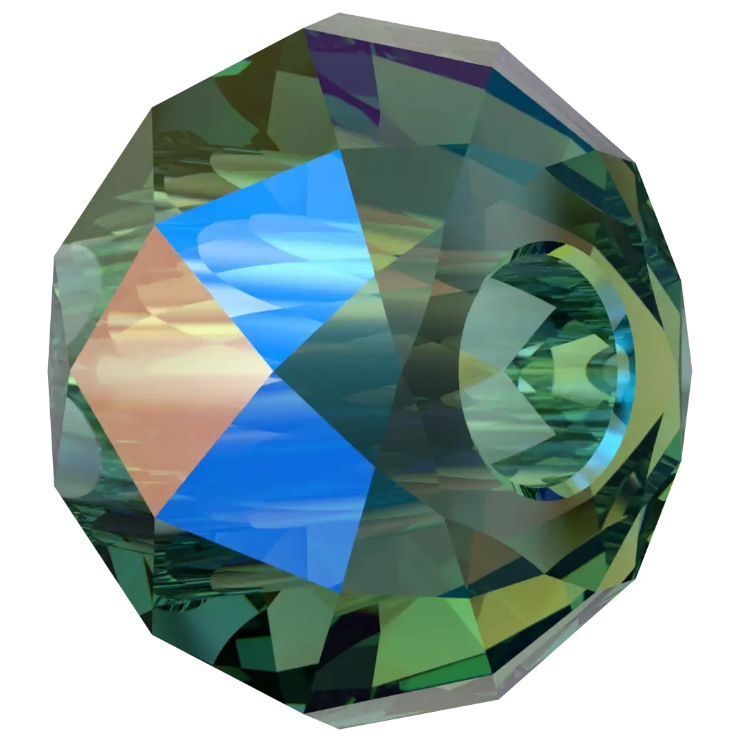 Serinity Crystal Beads Briolette XL Hole (5042) Emerald Shimmer 2X(Serinity 5042 Beads Briolette Large Hole Emerald Shimmer 2x) 4 Serinity Crystal Beads Briolette XL Hole (5042) Emerald Shimmer 2X(Serinity 5042 Beads Briolette Large Hole Emerald Shimmer 2x) - Image 2