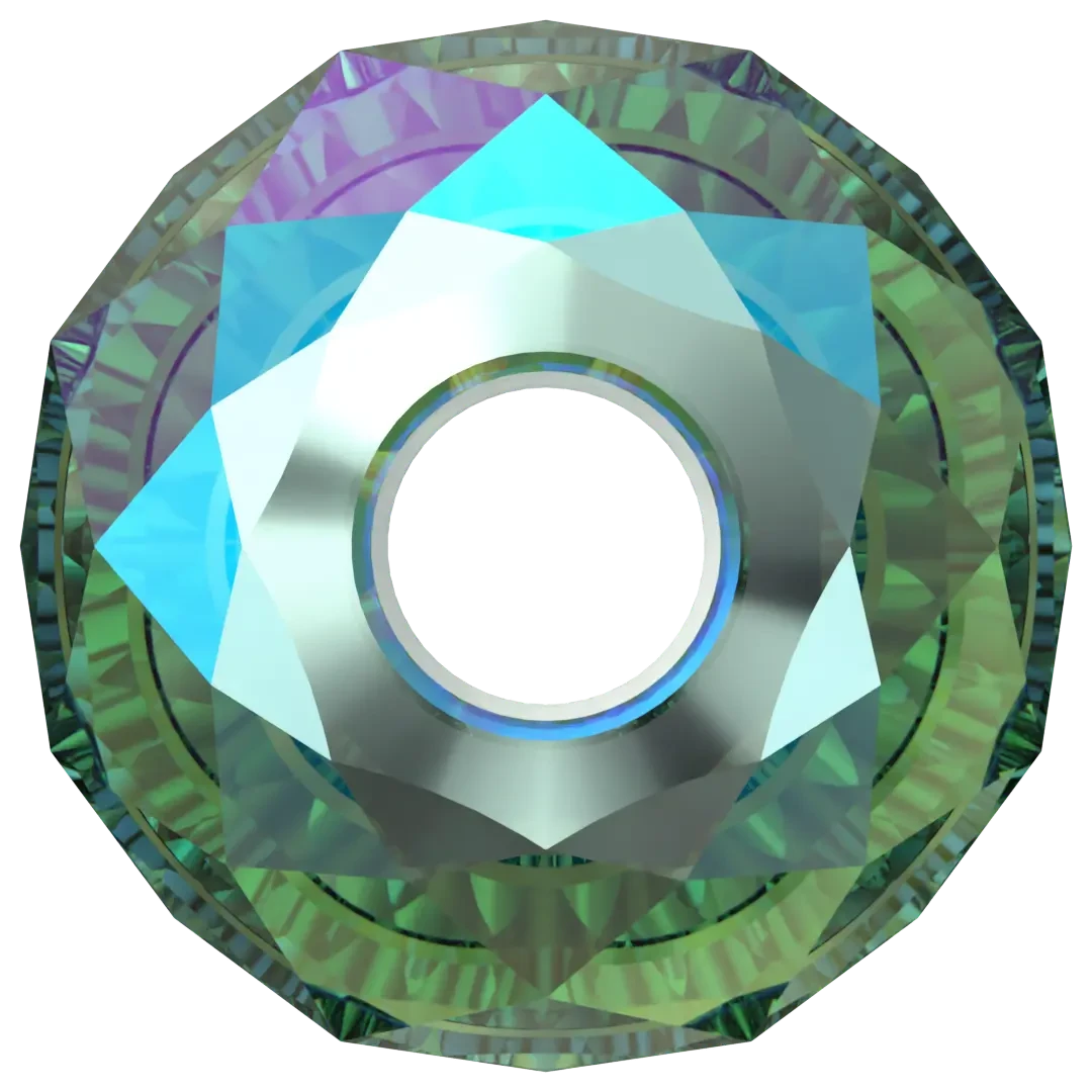 Serinity Crystal Beads Briolette XL Hole (5042) Emerald Shimmer 2X(Serinity 5042 Beads Briolette Large Hole Emerald Shimmer 2x) 5 Serinity Crystal Beads Briolette XL Hole (5042) Emerald Shimmer 2X(Serinity 5042 Beads Briolette Large Hole Emerald Shimmer 2x) - Image 3