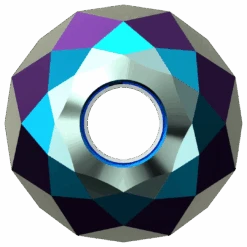 Serinity Crystal Beads Briolette XL Hole (5042) Jet Shimmer 2X(Serinity 5042 Beads Briolette Large Hole Jet Shimmer 2x) -BlueStreak Crystal Shop Serinity Crystal Beads Briolette XL Hole 5042 Jet Shimmer 2X 3