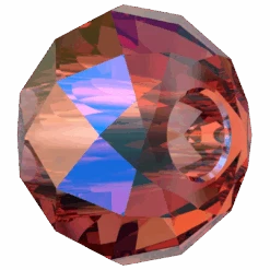 Swarovski Crystal Beads Briolette XL Hole (5042) Scarlet Shimmer 2X(Swarovski 5042 Beads Briolette Large Hole Scarlet Shimmer 2x) -BlueStreak Crystal Shop Serinity Crystal Beads Briolette XL Hole 5042 Scarlet Shimmer 2X 2 1