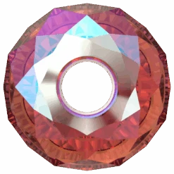 Swarovski Crystal Beads Briolette XL Hole (5042) Scarlet Shimmer 2X(Swarovski 5042 Beads Briolette Large Hole Scarlet Shimmer 2x) -BlueStreak Crystal Shop Serinity Crystal Beads Briolette XL Hole 5042 Scarlet Shimmer 2X 3 1