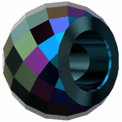 Swarovski Crystal Beads Briolette XXL Hole (5043) Jet Shimmer 2X(Swarovski 5043 Beads Briolette Xxl Hole Jet Shimmer 2x) -BlueStreak Crystal Shop Serinity Crystal Beads Briolette XXL Hole 5043 Jet Shimmer 2X 2