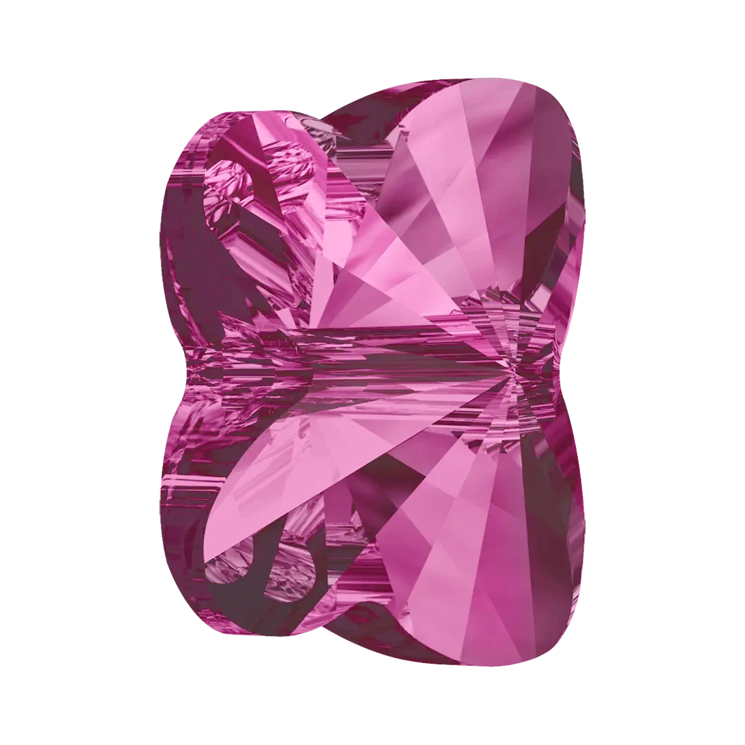 Swarovski Crystal Beads Butterfly (5754) Fuchsia(Swarovski Crystal Beads Butterfly 5754 Fuchsia) 4 Swarovski Crystal Beads Butterfly (5754) Fuchsia(Swarovski Crystal Beads Butterfly 5754 Fuchsia) - Image 2