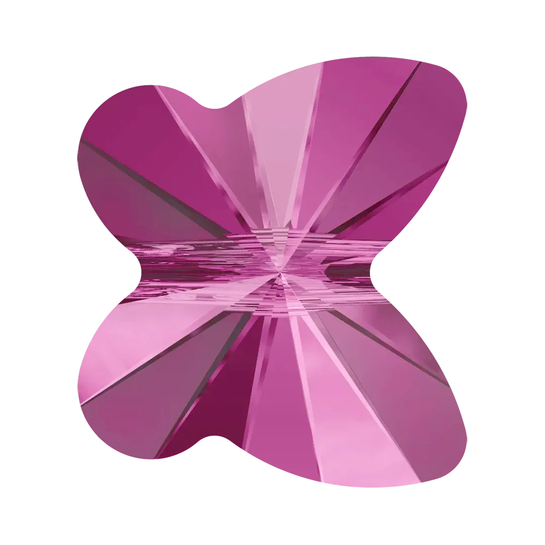 Swarovski Crystal Beads Butterfly (5754) Fuchsia(Swarovski Crystal Beads Butterfly 5754 Fuchsia) 3 Swarovski Crystal Beads Butterfly (5754) Fuchsia(Swarovski Crystal Beads Butterfly 5754 Fuchsia)