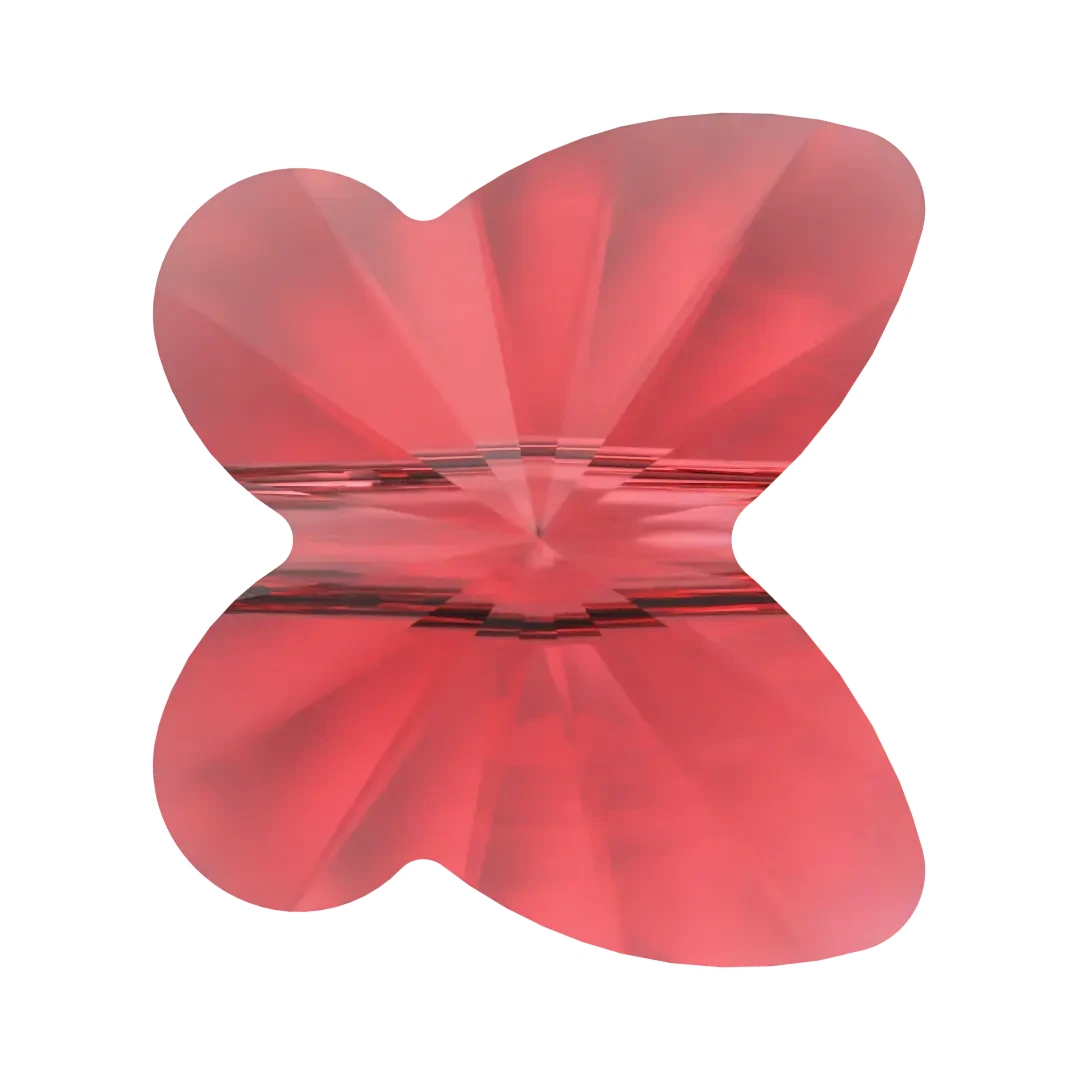 Swarovski Crystal Beads Butterfly (5754) Light Siam(Swarovski 5754 Beads Butterfly Light Siam) 3 Swarovski Crystal Beads Butterfly (5754) Light Siam(Swarovski 5754 Beads Butterfly Light Siam)