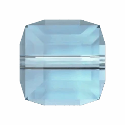 Swarovski Crystal Beads Cube (5601) Aquamarine(Swarovski 5601 Beads Cube Aquamarine)