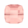 Swarovski Crystal Beads Cube (5601) Blush Rose(Swarovski 5601 Beads Cube Blush Rose)