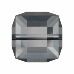 Swarovski Crystal Beads Cube (5601) Crystal Silver Night(Swarovski 5601 Beads Cube Crystal Silver Night)