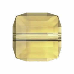 Swarovski Crystal Beads Cube (5601) Recreated Dark Jonquil(Swarovski Crystal Beads Cube 5601 Recreated Dark Jonquil)