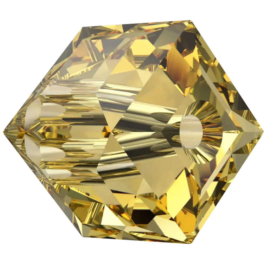 Swarovski Crystal Beads Cube (5601) Recreated Dark Jonquil(Swarovski Crystal Beads Cube 5601 Recreated Dark Jonquil) 4 Swarovski Crystal Beads Cube (5601) Recreated Dark Jonquil(Swarovski Crystal Beads Cube 5601 Recreated Dark Jonquil) - Image 2