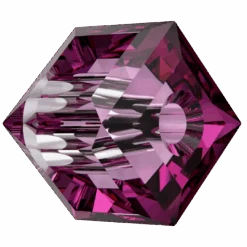 Serinity Crystal Beads Cube (5601) Dark Rose(Serinity Crystal Beads Cube 5601 Dark Rose) -BlueStreak Crystal Shop Serinity Crystal Beads Cube 5601 Dark Rose 2