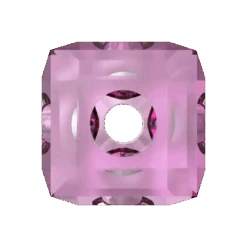 Swarovski Crystal Beads Cube (5601) Dark Rose(Swarovski Crystal Beads Cube 5601 Dark Rose) -BlueStreak Crystal Shop Serinity Crystal Beads Cube 5601 Dark Rose 3 1