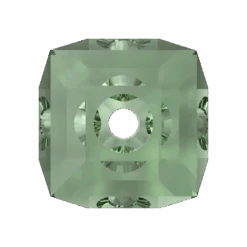 Swarovski Crystal Beads Cube (5601) Erinite(Swarovski 5601 Beads Cube Erinite) -BlueStreak Crystal Shop Serinity Crystal Beads Cube 5601 Erinite 3