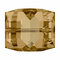 Swarovski Crystal Beads Cube (5601) Light Colorado Topaz(Swarovski 5601 Beads Cube Light Colorado Topaz) -BlueStreak Crystal Shop Serinity Crystal Beads Cube 5601 Light Colorado Topaz 2