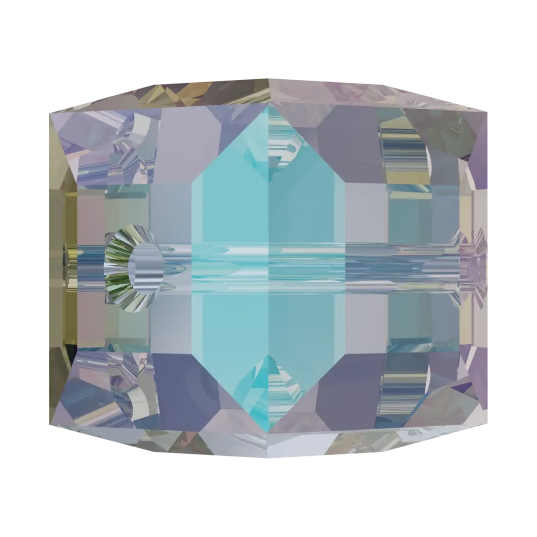 Swarovski Crystal Beads Cube (5601) Light Sapphire Shimmer(Swarovski 5601 Beads Cube Light Sapphire Shimmer) 4 Swarovski Crystal Beads Cube (5601) Light Sapphire Shimmer(Swarovski 5601 Beads Cube Light Sapphire Shimmer) - Image 2