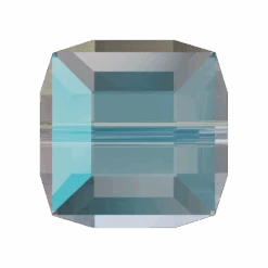 Serinity Crystal Beads Cube (5601) Light Sapphire Shimmer B(Serinity 5601 Beads Cube Light Sapphire Shimmer)