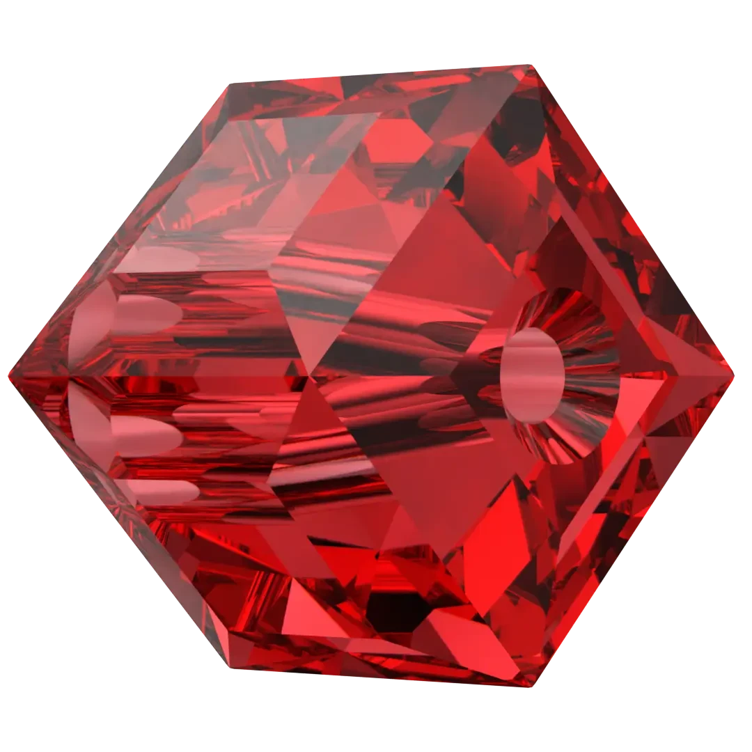 Swarovski Crystal Beads Cube (5601) Light Siam(Swarovski 5601 Beads Cube Light Siam) 4 Swarovski Crystal Beads Cube (5601) Light Siam(Swarovski 5601 Beads Cube Light Siam) - Image 2