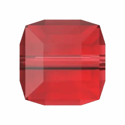 Swarovski Crystal Beads Cube (5601) Light Siam(Swarovski 5601 Beads Cube Light Siam)