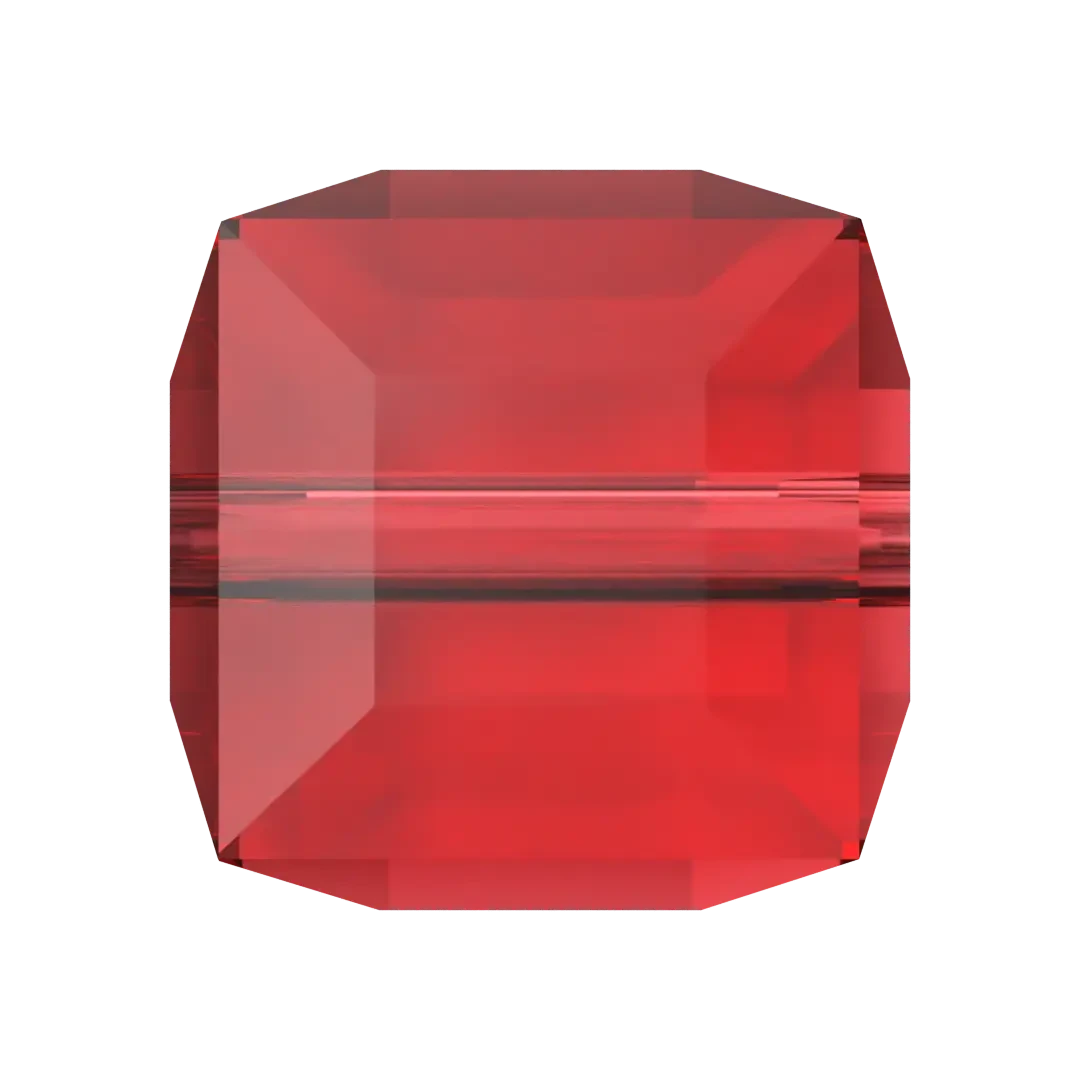 Swarovski Crystal Beads Cube (5601) Light Siam(Swarovski 5601 Beads Cube Light Siam) 3 Swarovski Crystal Beads Cube (5601) Light Siam(Swarovski 5601 Beads Cube Light Siam)