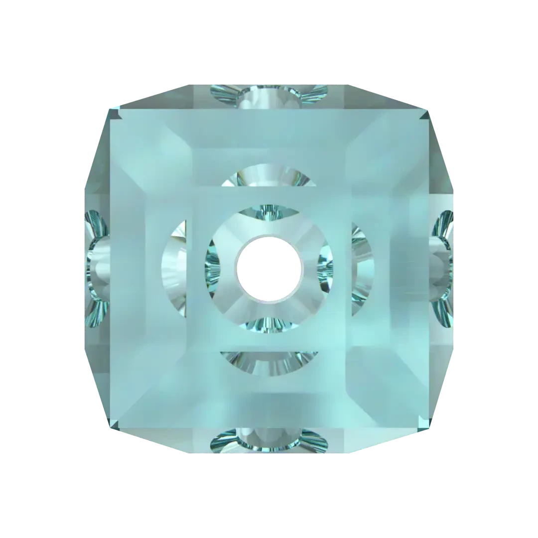 Swarovski Crystal Beads Cube (5601) Light Turquoise(Swarovski 5601 Beads Cube Light Turquoise) 5 Swarovski Crystal Beads Cube (5601) Light Turquoise(Swarovski 5601 Beads Cube Light Turquoise) - Image 3
