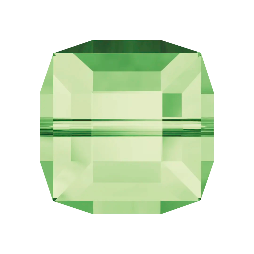 Swarovski Crystal Beads Cube (5601) Peridot(Swarovski 5601 Beads Cube Peridot) 3 Swarovski Crystal Beads Cube (5601) Peridot(Swarovski 5601 Beads Cube Peridot)