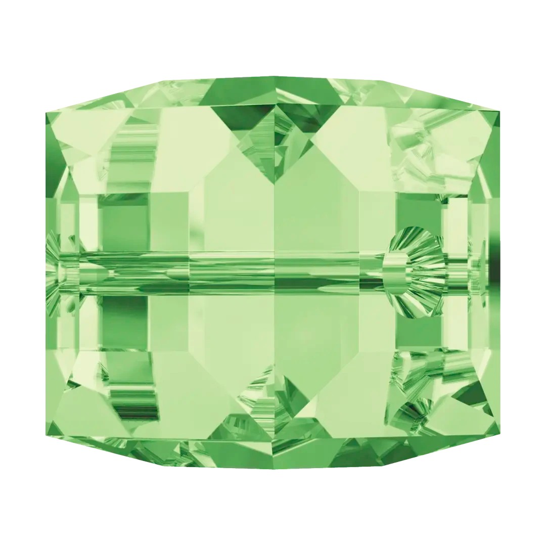 Swarovski Crystal Beads Cube (5601) Peridot(Swarovski 5601 Beads Cube Peridot) 4 Swarovski Crystal Beads Cube (5601) Peridot(Swarovski 5601 Beads Cube Peridot) - Image 2