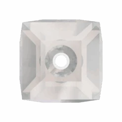 Swarovski Crystal Beads Cube (5601) White Opal Shimmer(Swarovski 5601 Beads Cube White Opal Shimmer) -BlueStreak Crystal Shop Serinity Crystal Beads Cube 5601 White Opal Shimmer B 3