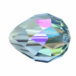 Serinity Crystal Beads Drop (5500) Aquamarine Shimmer 2X(Serinity 5500 Beads Pear Aquamarine Shimmer 2x) -BlueStreak Crystal Shop Serinity Crystal Beads Drop 5500 Aquamarine Shimmer 2X 2