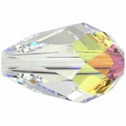 Swarovski Crystal Beads Drop (5500) Crystal AB(Swarovski 5500 Beads Pear Crystal Ab)