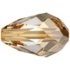 Swarovski Crystal Beads Drop (5500) Crystal Golden Shadow(Swarovski Crystal Beads Drop 5500 Crystal Golden Shadow) -BlueStreak Crystal Shop Serinity Crystal Beads Drop 5500 Crystal Golden Shadow
