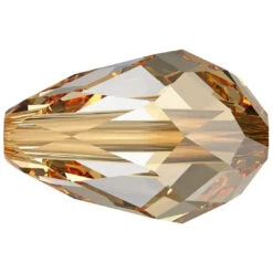 Swarovski Crystal Beads Drop (5500) Crystal Golden Shadow(Swarovski Crystal Beads Drop 5500 Crystal Golden Shadow)