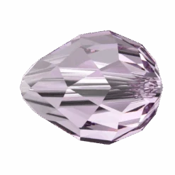 Swarovski Crystal Beads Drop (5500) Light Amethyst(Swarovski Crystal Beads Drop 5500 Light Amethyst) -BlueStreak Crystal Shop Serinity Crystal Beads Drop 5500 Light Amethyst 2