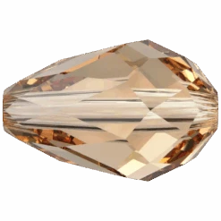 Swarovski Crystal Beads Drop (5500) Light Colorado Topaz(Swarovski 5500 Beads Pear Light Colorado Topaz)
