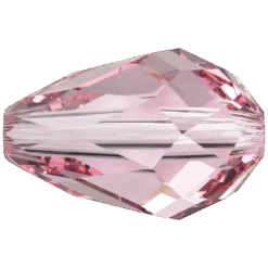 Swarovski Crystal Beads Drop (5500) Light Rose(Swarovski 5500 Beads Pear Light Rose)